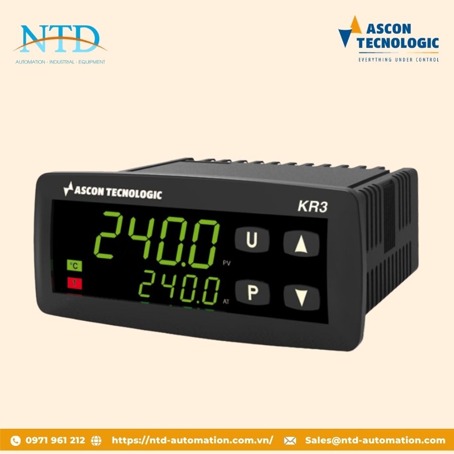 Bộ điều khiển và lập trình nhiệt độ đa năng KR3 ASCON TECHNOLOGIC
