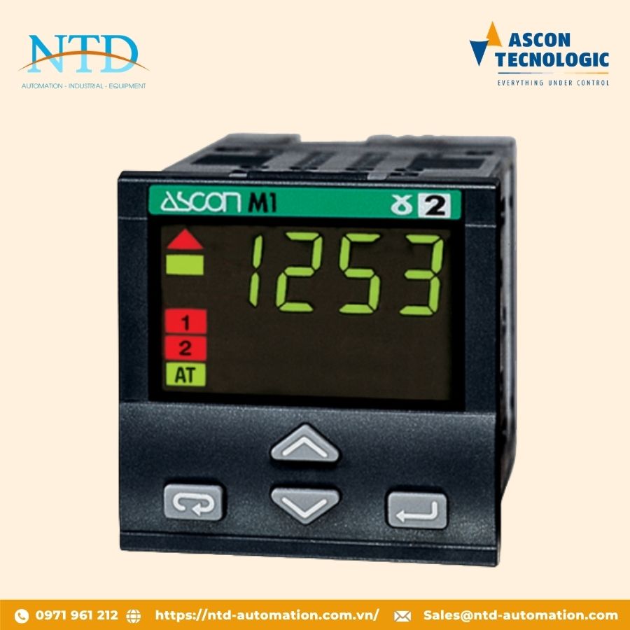 Bộ điều khiển nhiệt độ đa năng nhỏ gọn M1 Ascon Technologic