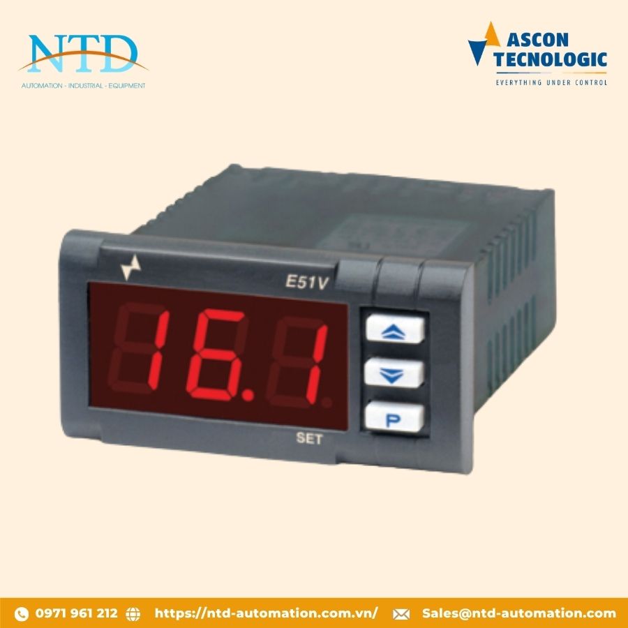 Bộ hiển thị nhiệt độ E51V Ascon Technologic