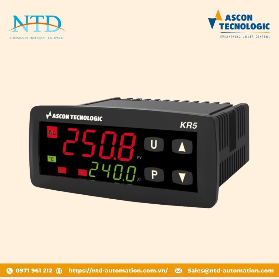 Bộ điều khiển và lập trình nhiệt độ KR5 ASCON TECHNOLOGIC