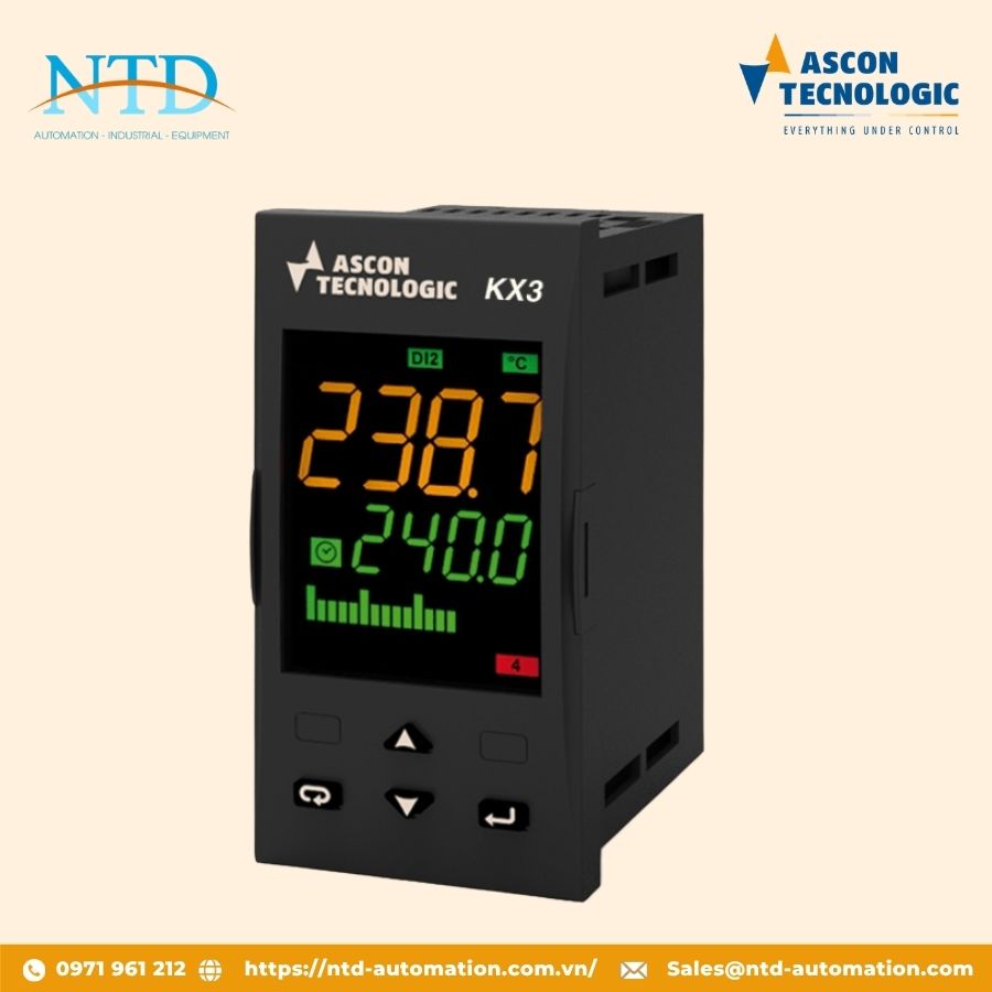 Bộ điều khiển và lập trình nhiệt độ KX3 ASCON TECHNOLOGIC