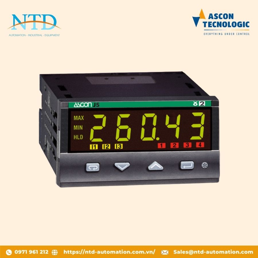Bộ hiển thị và truyền tín hiệu J5 Ascon Technologic