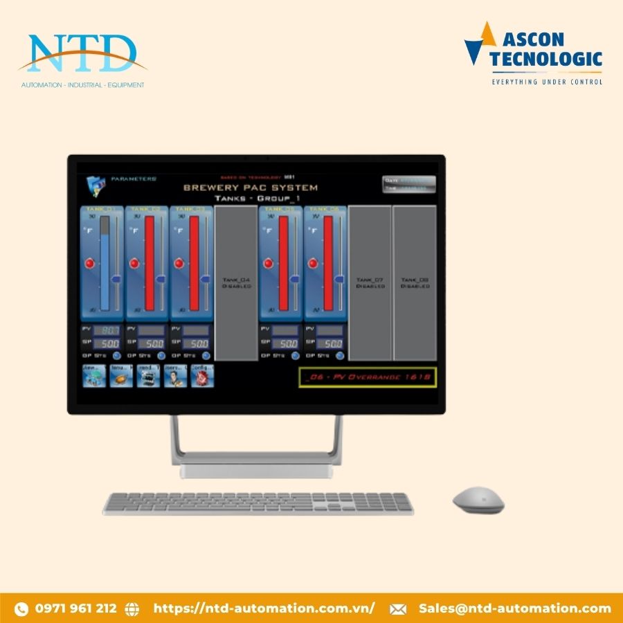 Hệ thống điều khiển lập trình BreweryPAC Ascon Technologic