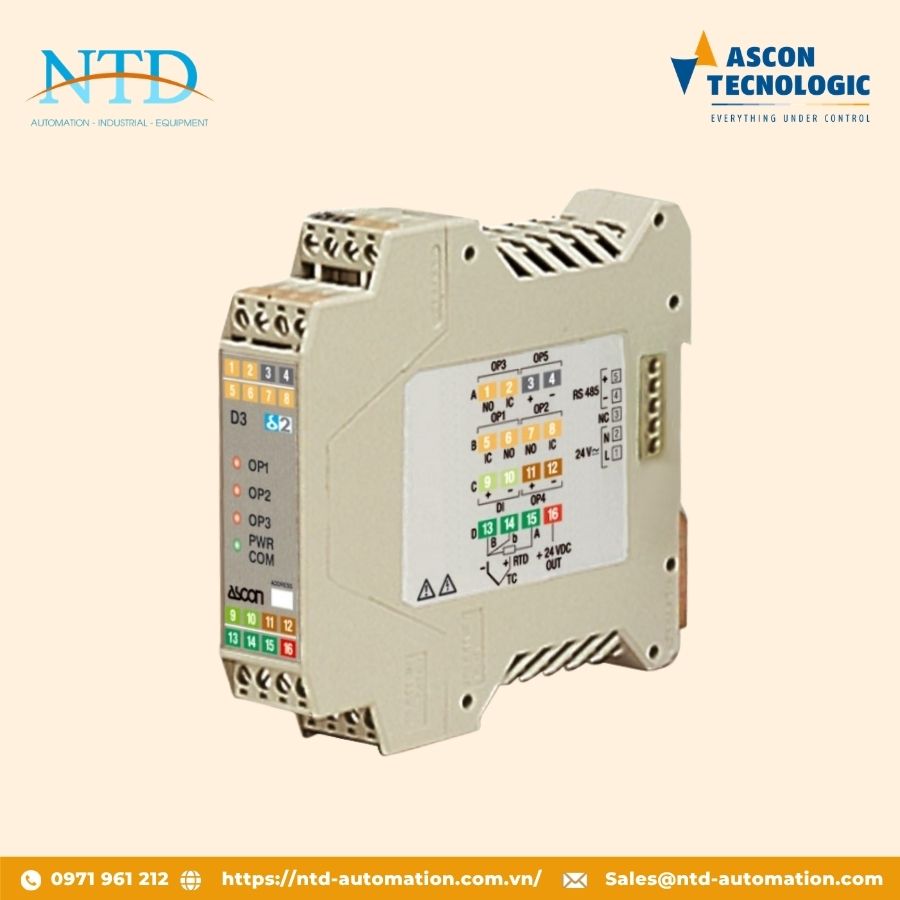 Bộ điều khiển nhiệt độ D3 Ascon Technologic