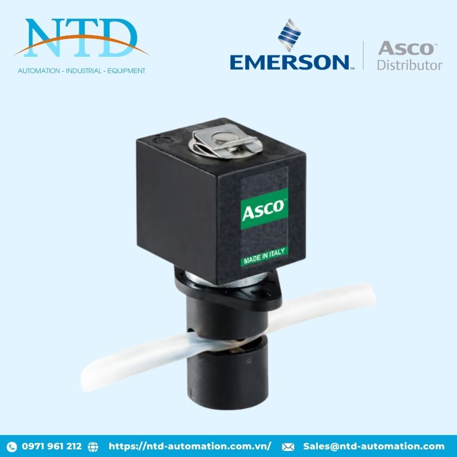 Van điện từ kẹp ống nhỏ gọn series S126 ASCO