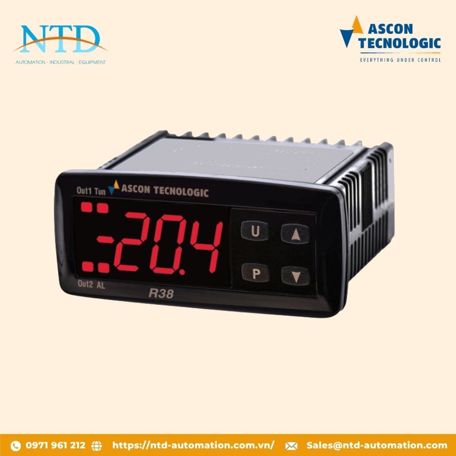 Bộ điều khiển nhiệt độ kỹ thuật số R38 Ascon Technologic