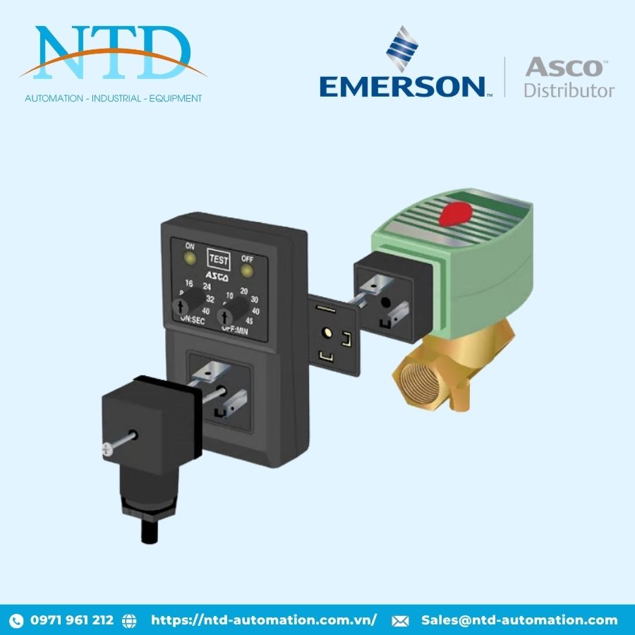 Bộ hẹn giờ điện tử (Timers with DIN Connectors) ASCO
