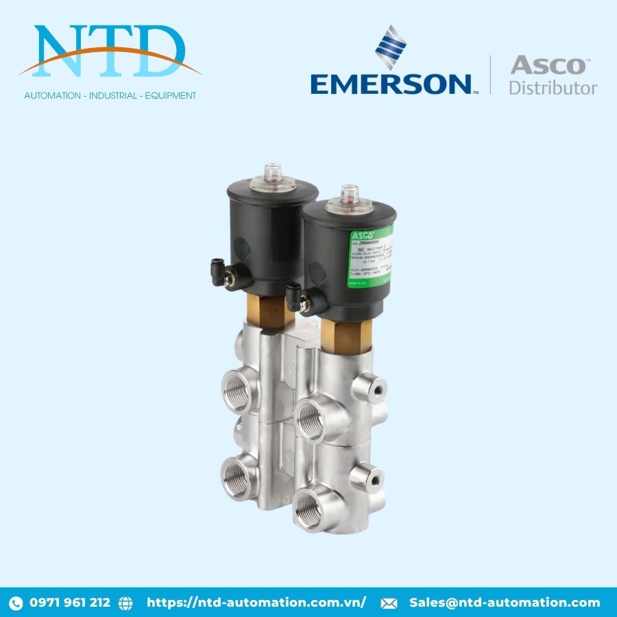 Van piston điều khiển bằng áp suất khí nén Series X290 ASCO
