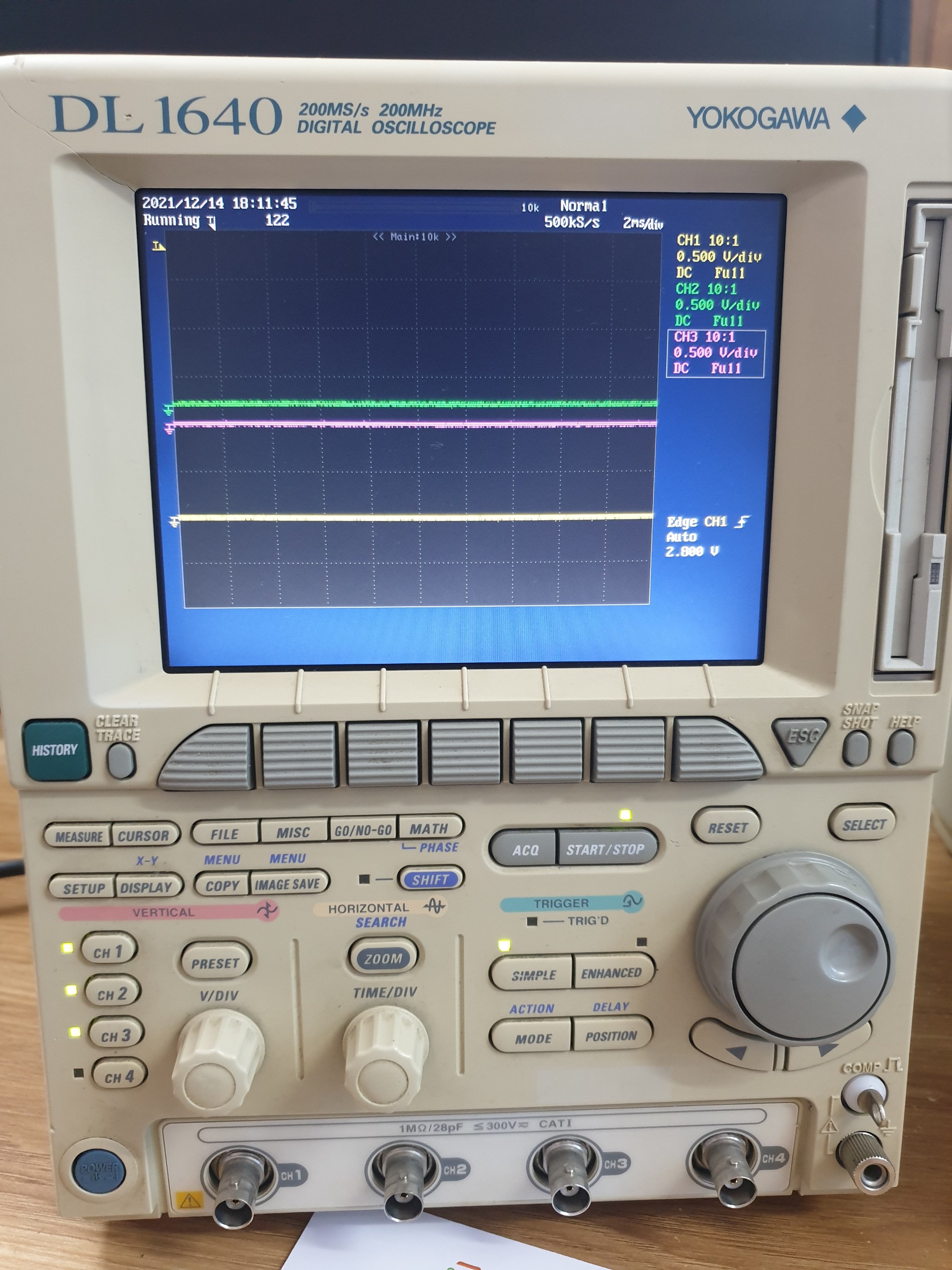 横河電機 オシロスコープ DL1540L ユーザーズマニュアル付き ふくれる