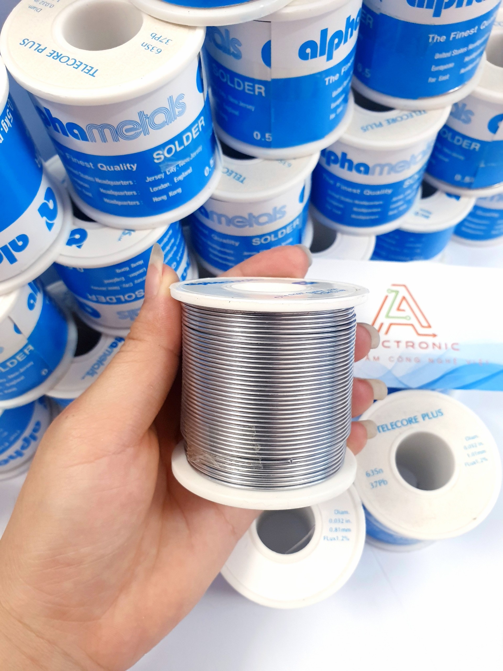 Thiếc hàn Alpha Telecore Plus 63/37 63Sn 37Pb sợi 0.8mm 450g TU1 | Cửa ...