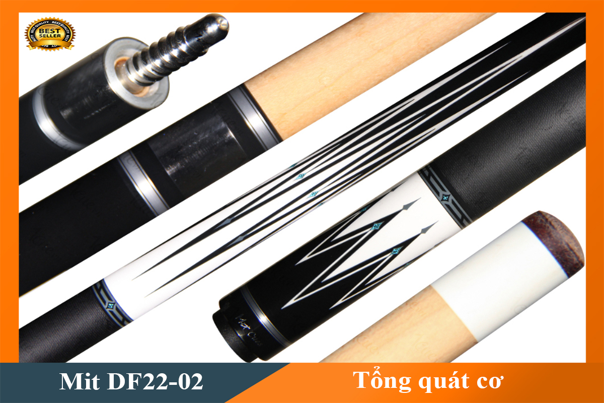 Cơ, Gậy Bi-a Mit Cues DF22-01 02 Ngọn (Ngọn Nguyên Bản, Ngọn Carbon Mit)