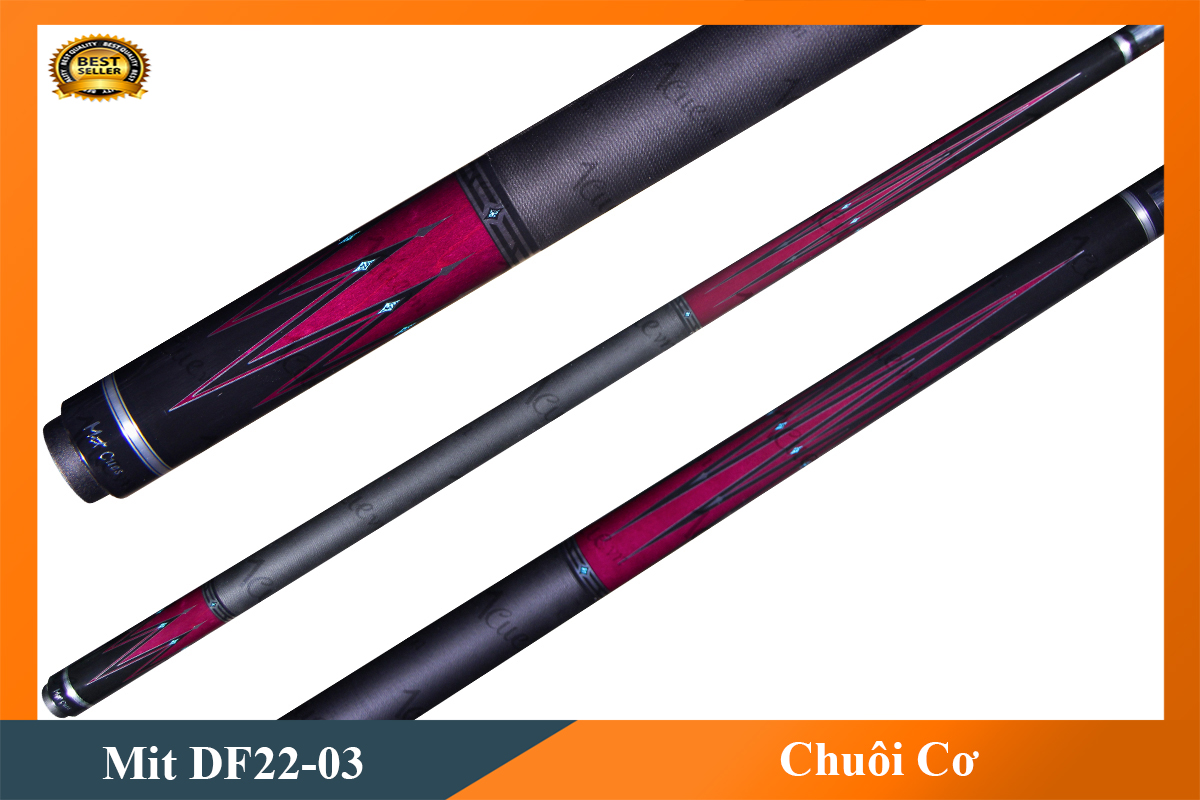 Cơ, Gậy Bi-a Mit Cues DF22-03 02 Ngọn (Ngọn Nguyên Bản, Ngọn Carbon Mit)