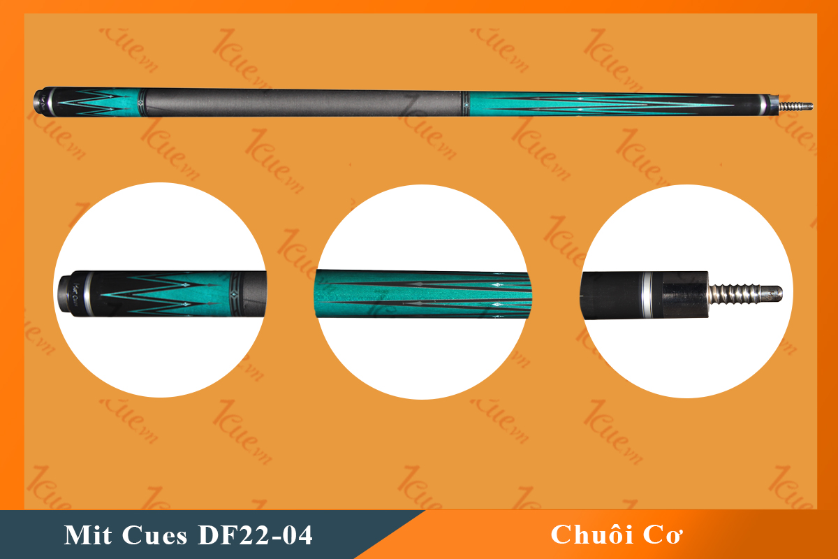 Cơ, Gậy Bi-a Mit Cues DF22-04 02 Ngọn (Ngọn Nguyên Bản, Ngọn Carbon Mit)