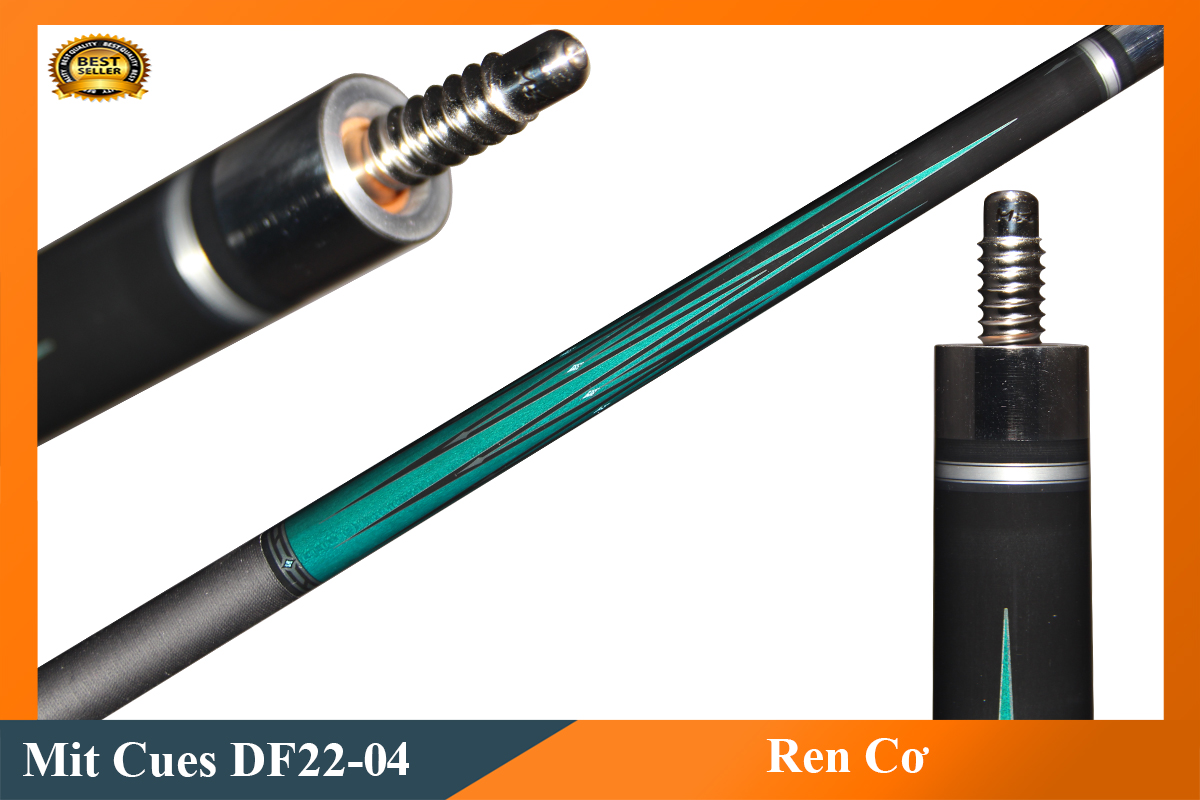 Cơ, Gậy Bi-a Mit Cues DF22-04 02 Ngọn (Ngọn Nguyên Bản, Ngọn Carbon Mit)