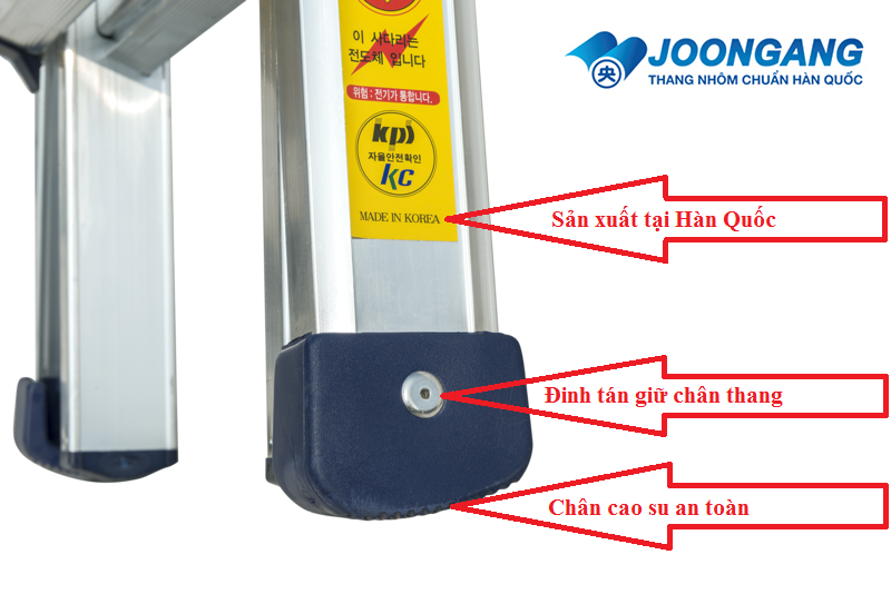 Thang nhôm Joongang Hàn quốc giới thiệu tính năng chống trượt