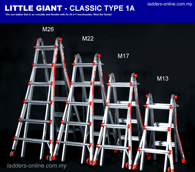 Thang nhôm chữ A Little Giant