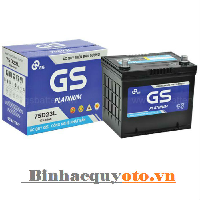 Ắc quy GS MF 75D23L (12V - 65Ah)