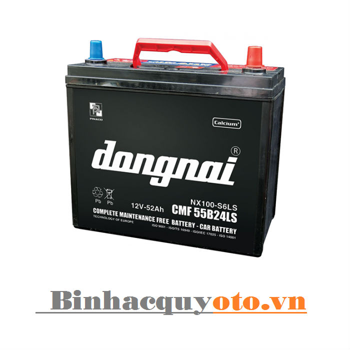 Ắc quy Đồng Nai CMF 55B24LS (12V - 52Ah)