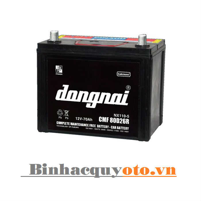 Ắc quy Đồng Nai CMF 80D26 (12V - 70Ah)