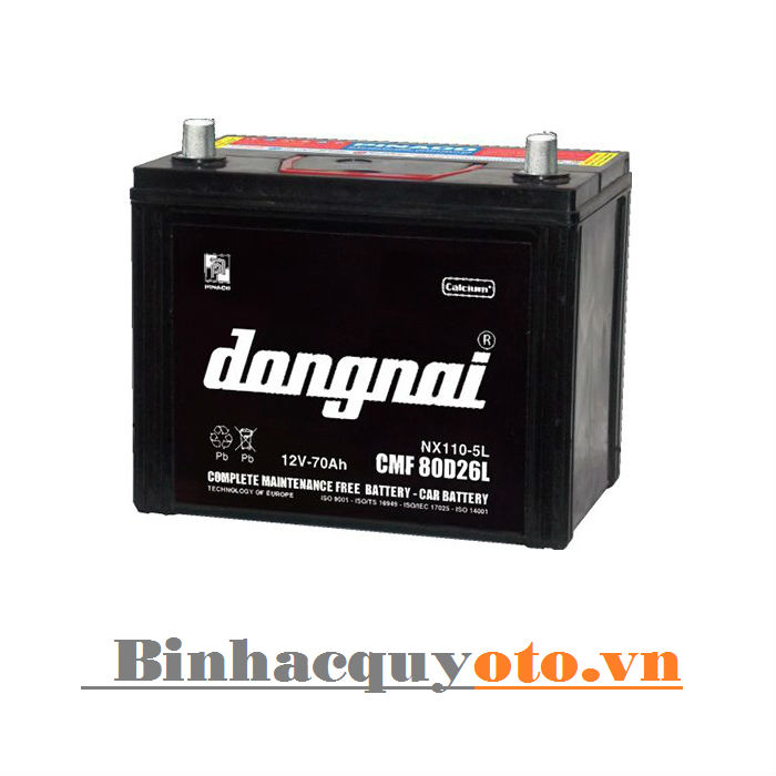 Ắc quy Đồng Nai CMF 80D26L (12V - 70Ah)