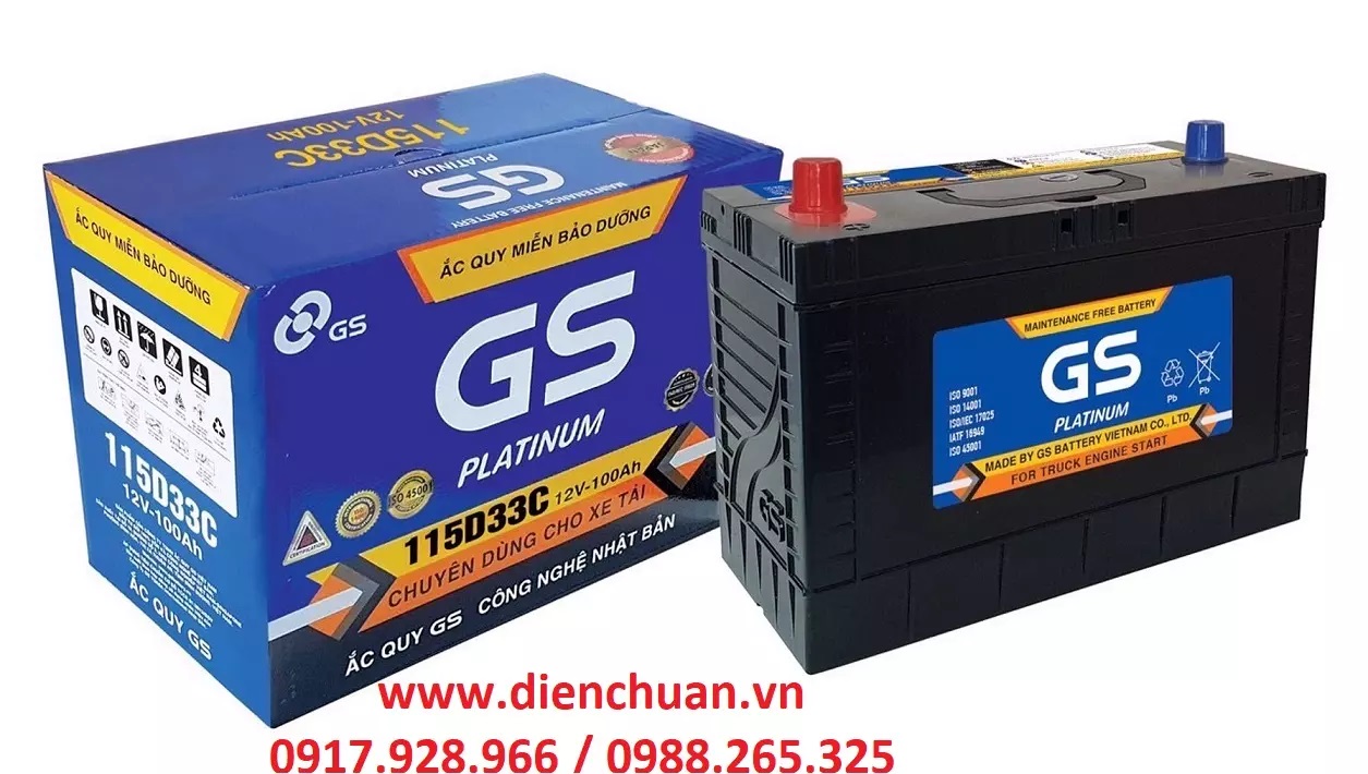 Ắc quy GS 12V 100Ah ( GS 115D33C )