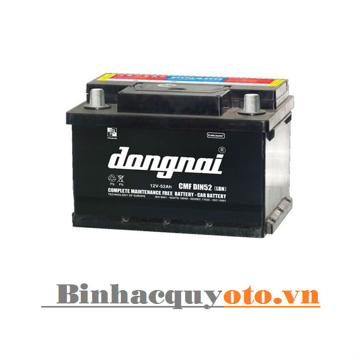 Ắc quy Đồng Nai CMF DIN52 (LBN) (12V - 52Ah)