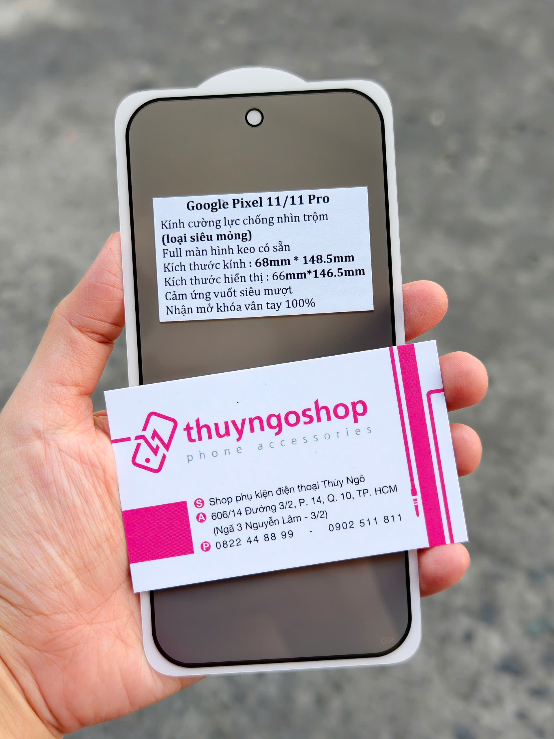 Kính cường lực chống nhìn trộm Pixel 11 / Pixel 11 Pro