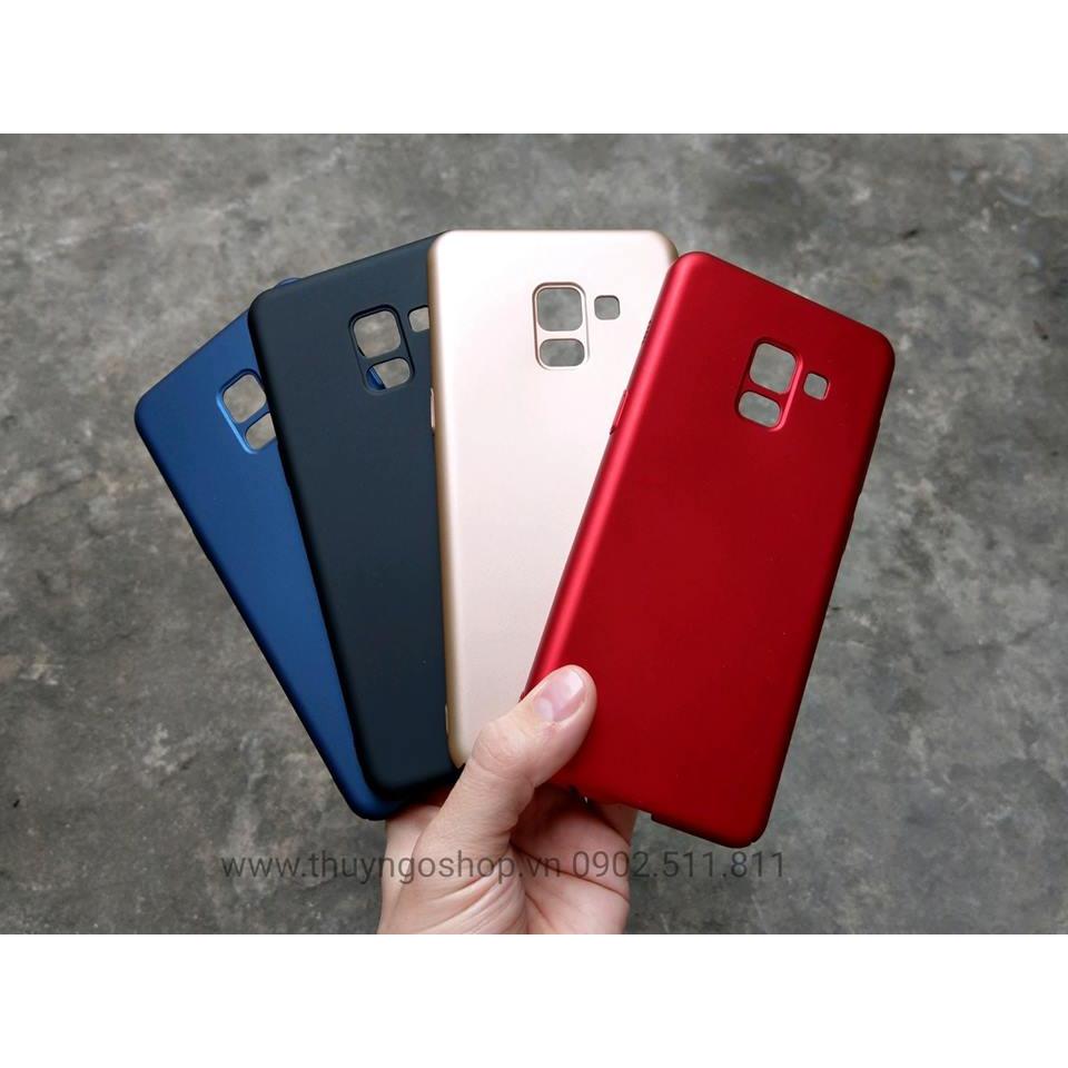 Ốp lưng màu phủ nhung Samsung A8 (2018