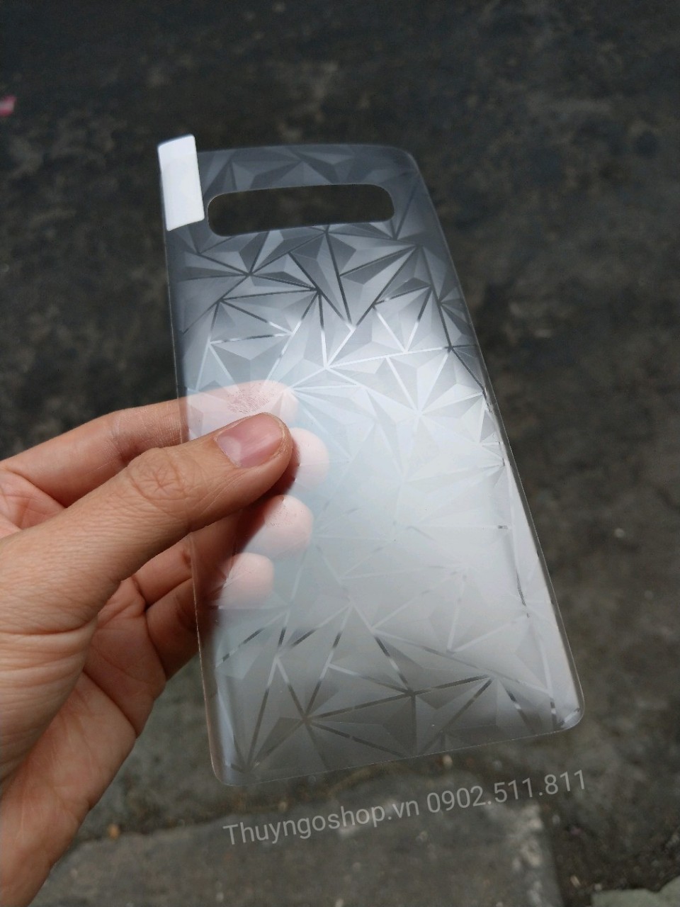 Samsung S10/S10plus/S10e dán 3D kim cương chống vân tay