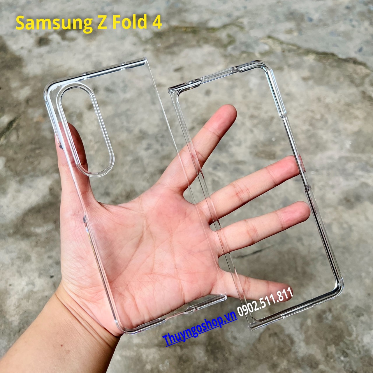Ốp cứng siêu trong suốt Samsung Z Fold 4