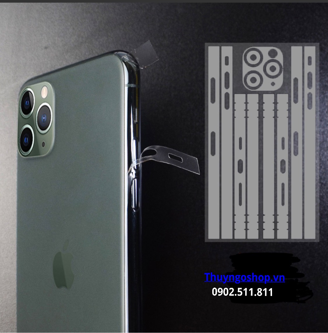 PPF 4 cạnh viền trong suốt / mờ Iphone XR