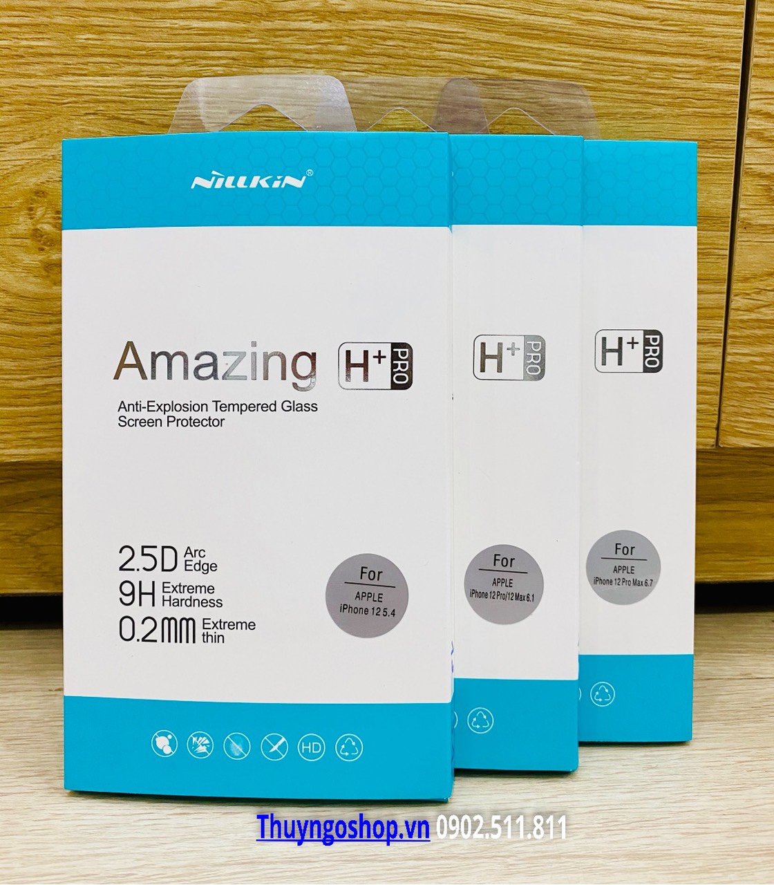 Kính cường lực 9H+ PRO hiệu Nillkin Iphone 12 / 12 pro / 12 pro max / 12 mini