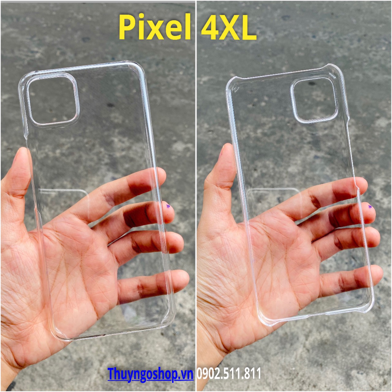 Ốp cứng siêu trong suốt Google Pixel 4XL