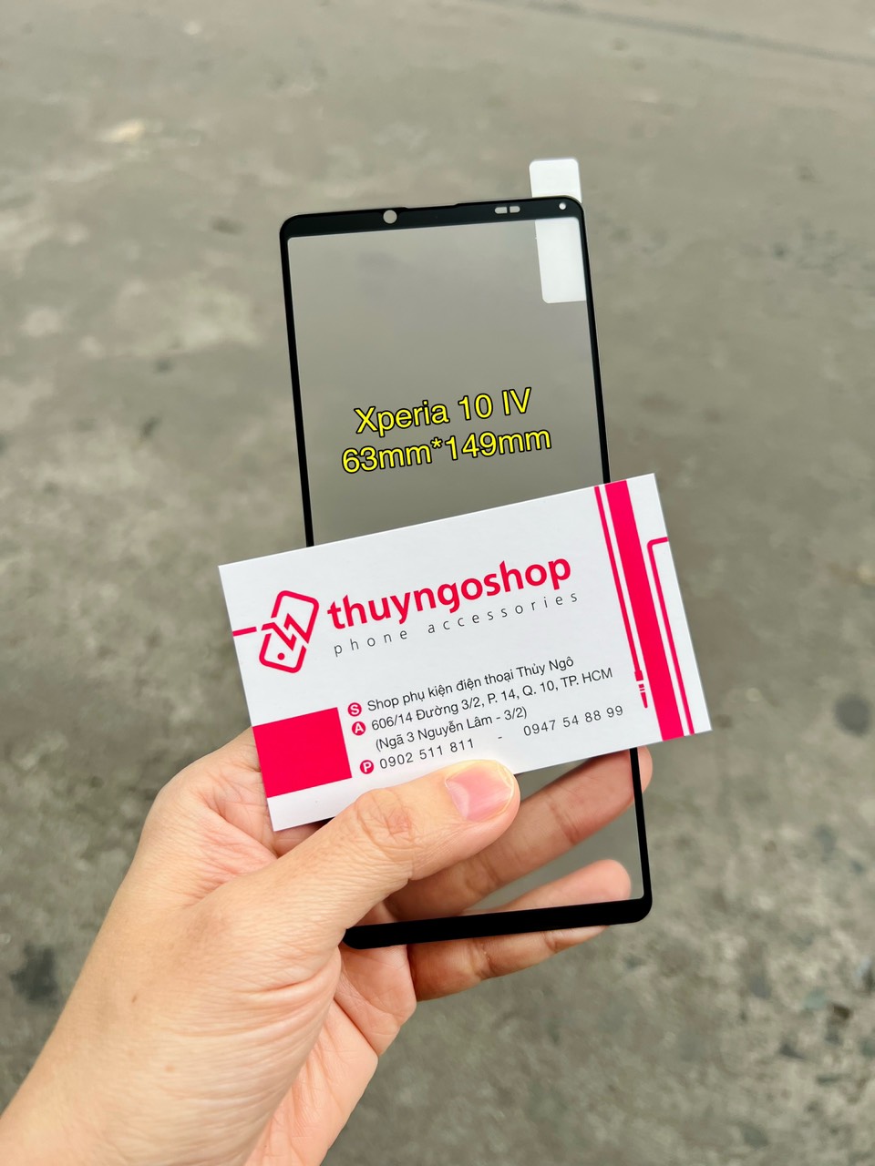 Kính cường lực mờ chống bám vân tay Sony Xperia 10 IV full màn hình