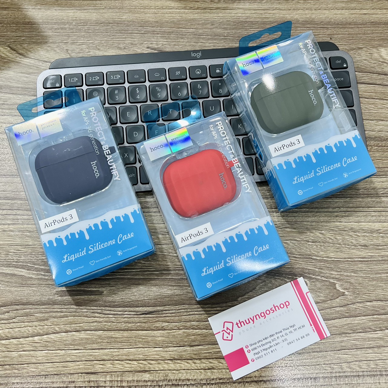 Combo Case silicon + dây đeo chống rơi Airpods Pro 3