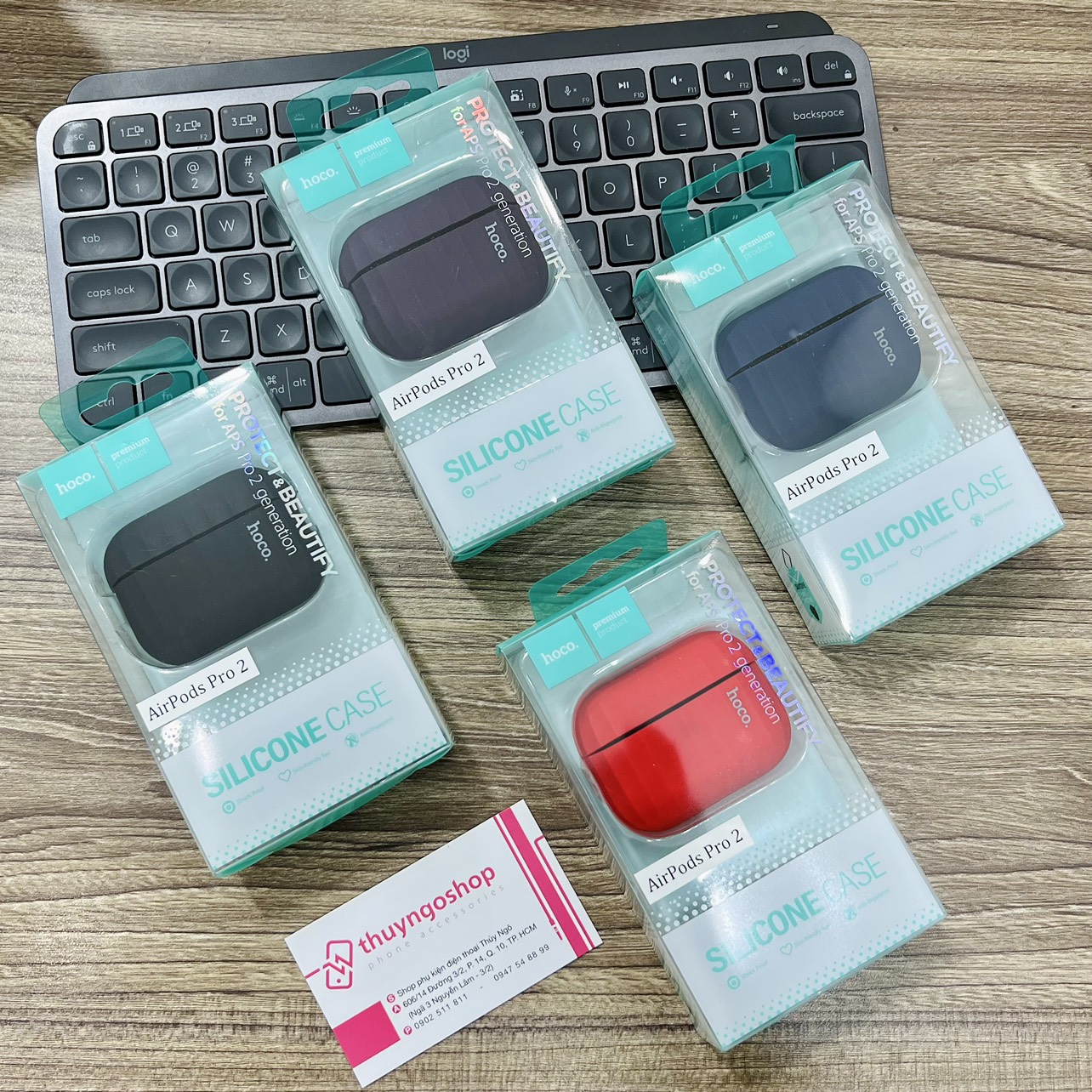 Combo Case silicon + dây móc Airpods Pro 2