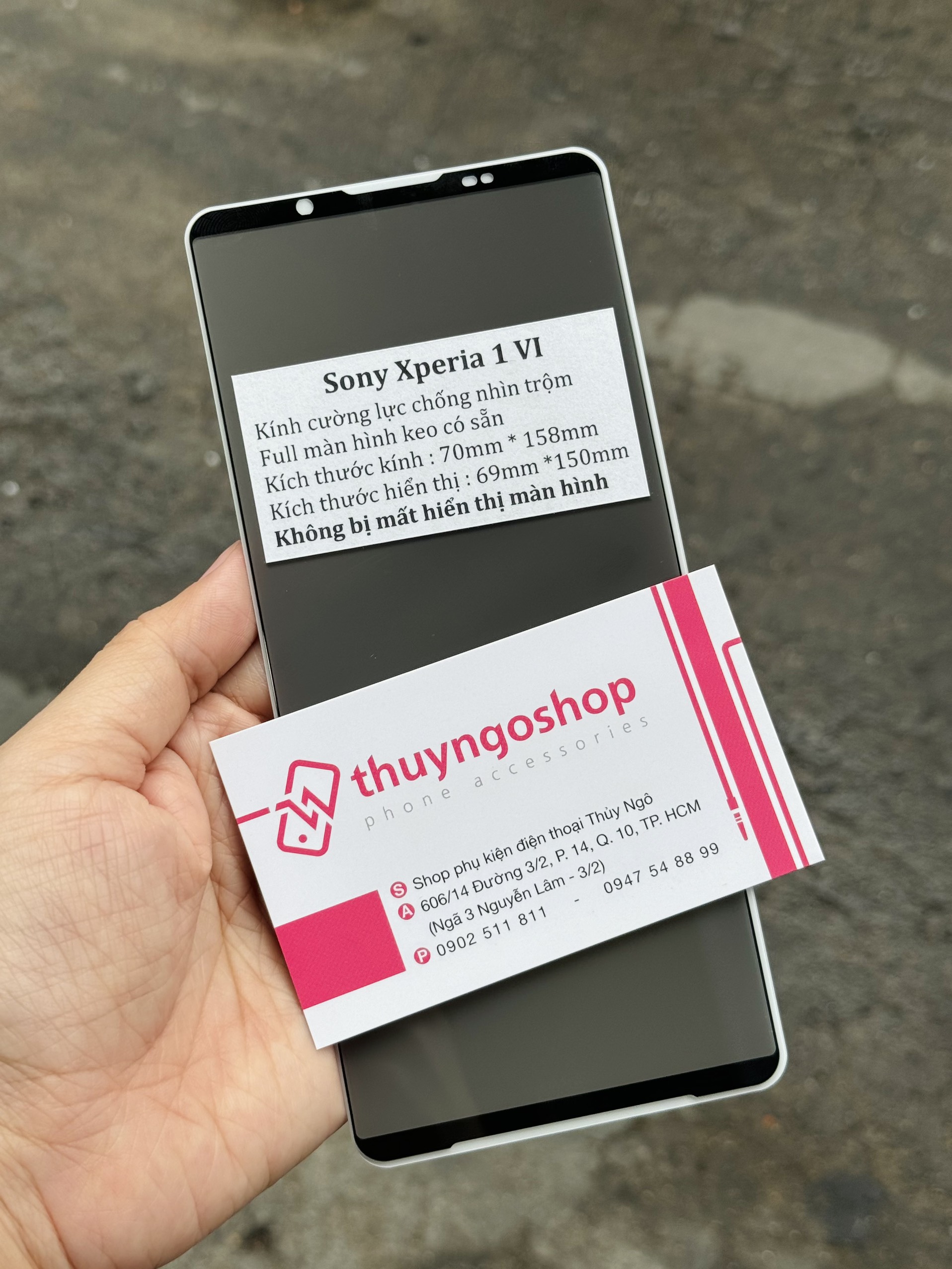 Kính cường lực chống nhìn trộm Sony Xperia 1 VI