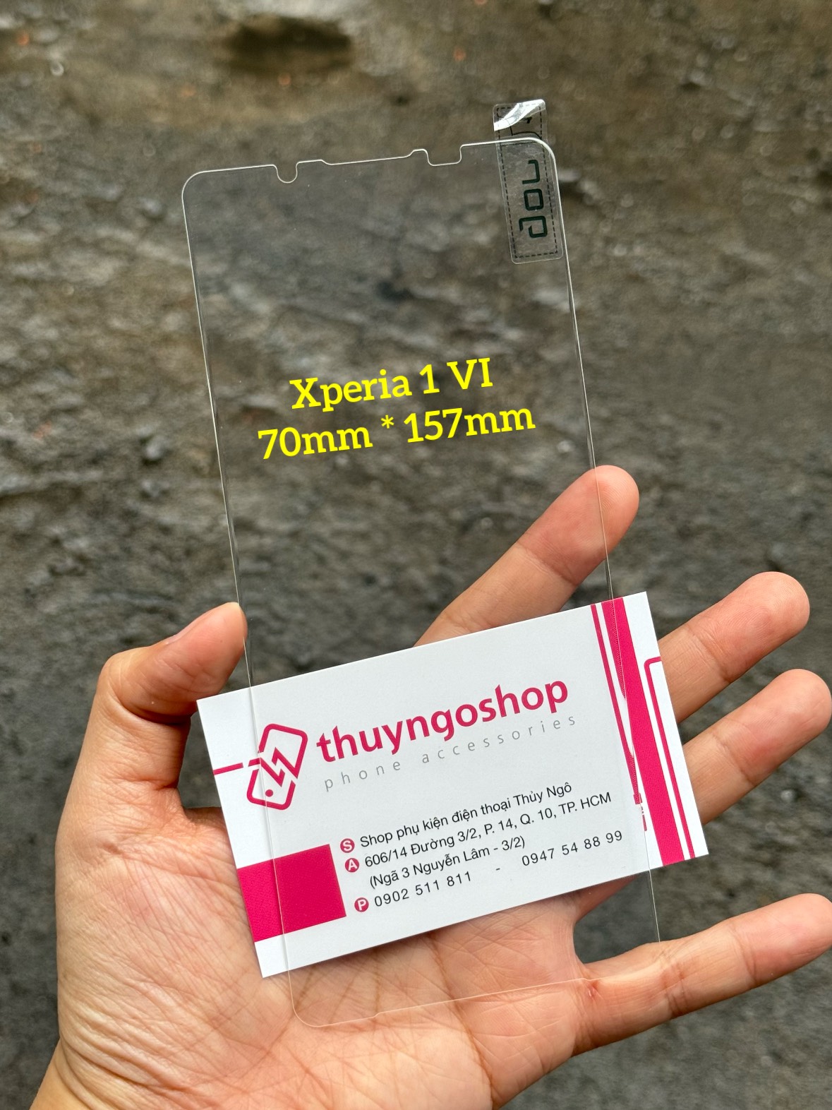 Kính cường lực trong suốt Sony Xperia 1 VI chính hãng Gor