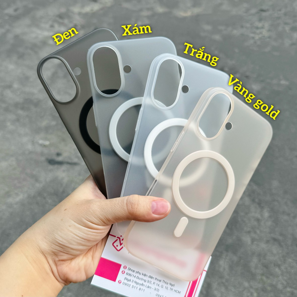 Ốp lưng siêu mỏng chống dấu vân tay iPhone 16
