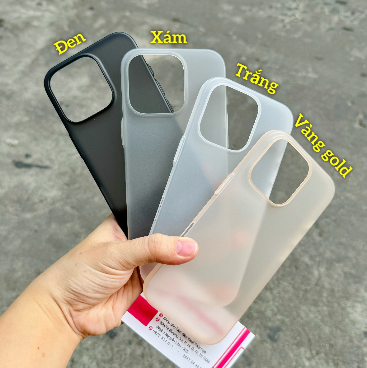 Ốp lưng siêu mỏng chống dấu vân tay iPhone 16 Pro Max (không Magsafe)