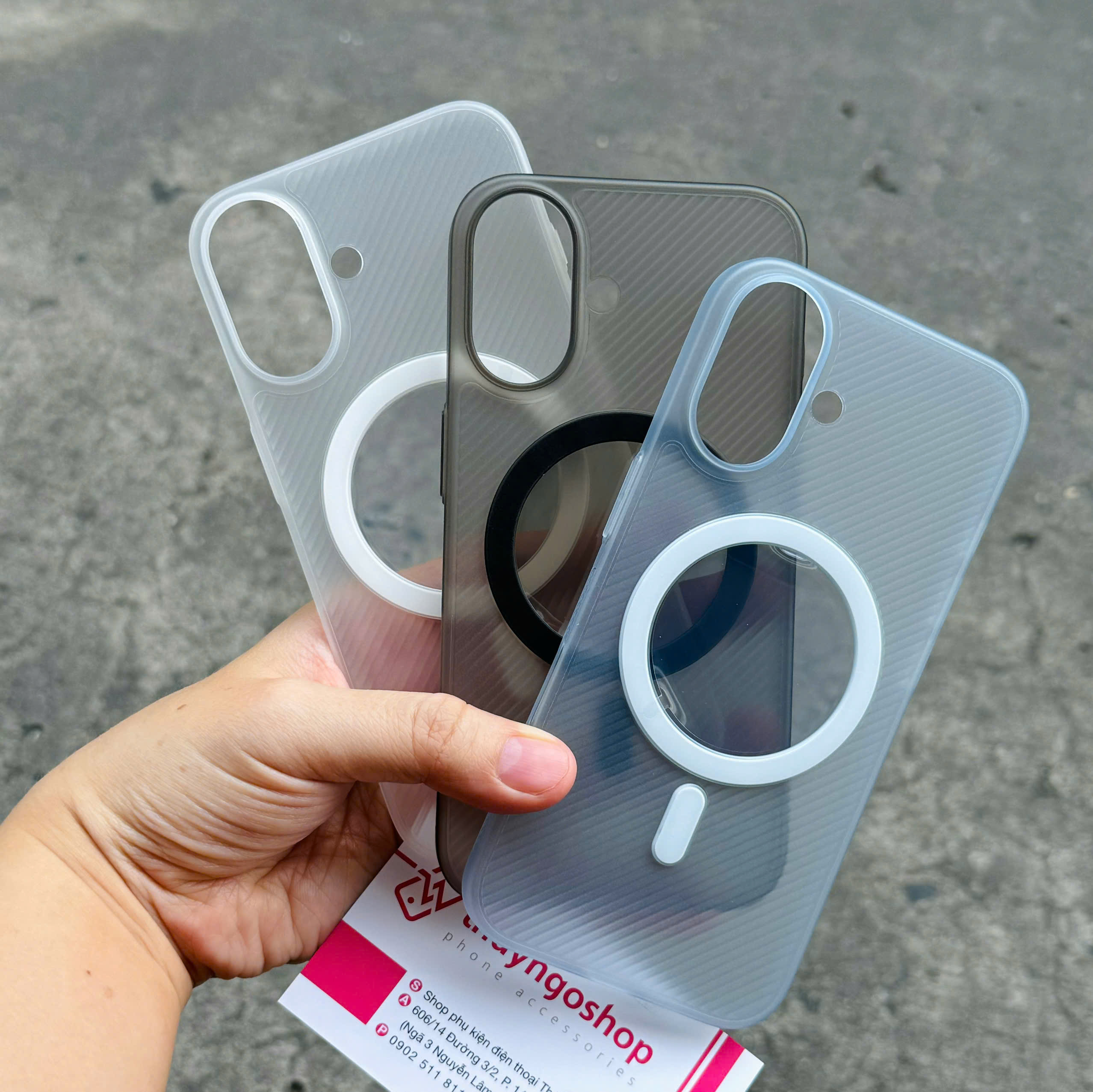 Ốp lưng MagSafe nhám siêu mỏng iPhone 16