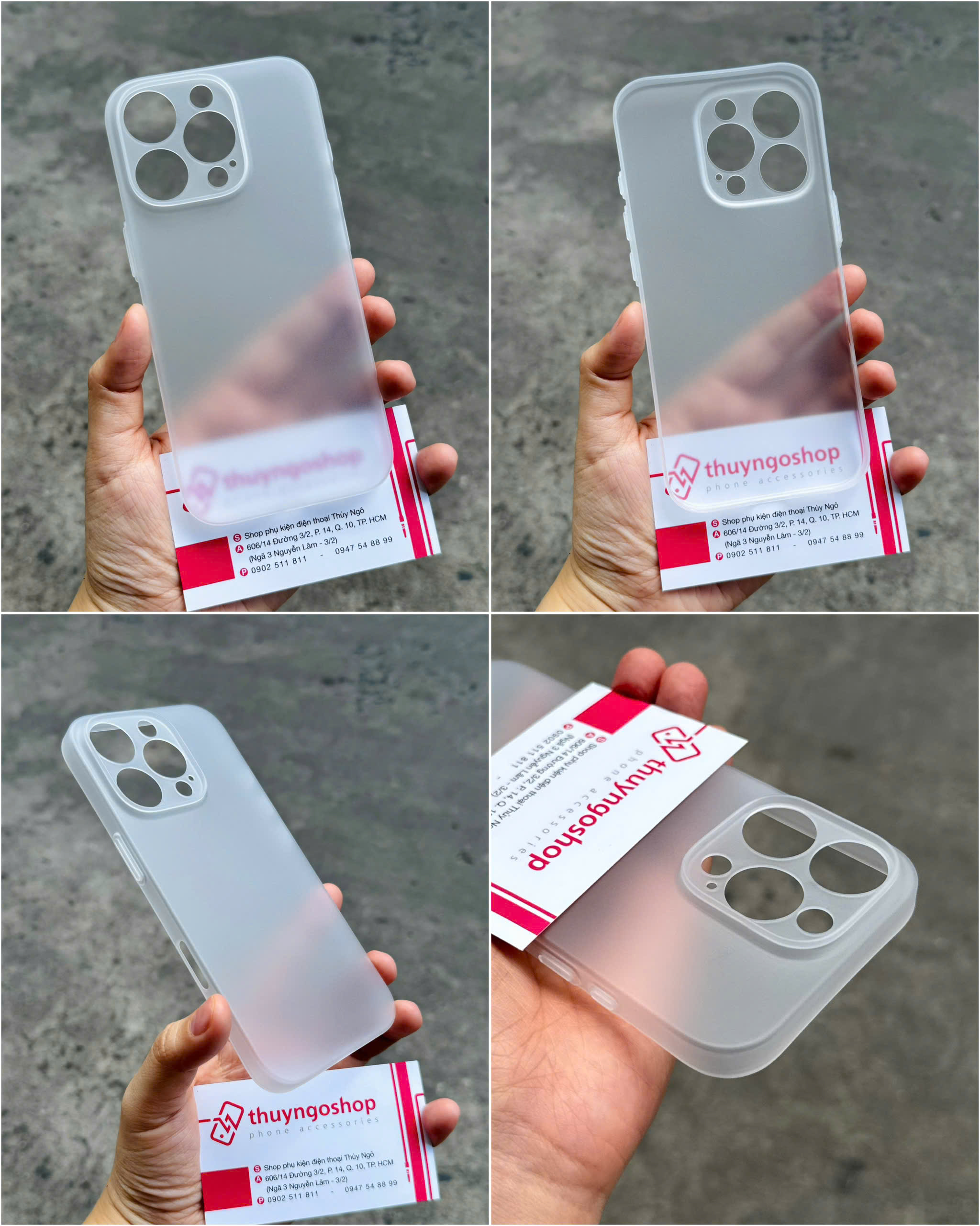Ốp lưng nhám siêu mỏng full camera iPhone 16 Pro