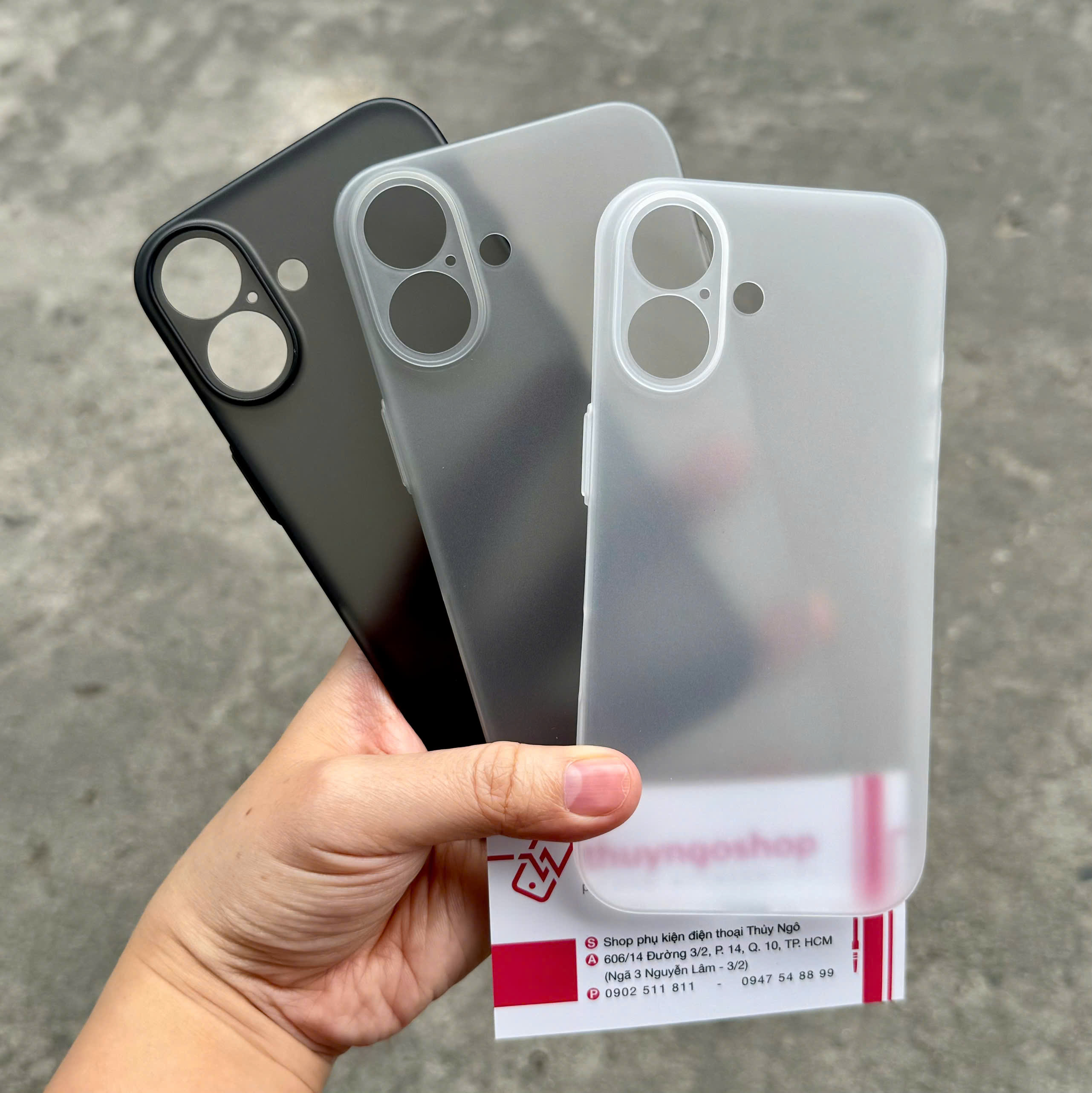 Ốp lưng nhám siêu mỏng full camera iPhone 16
