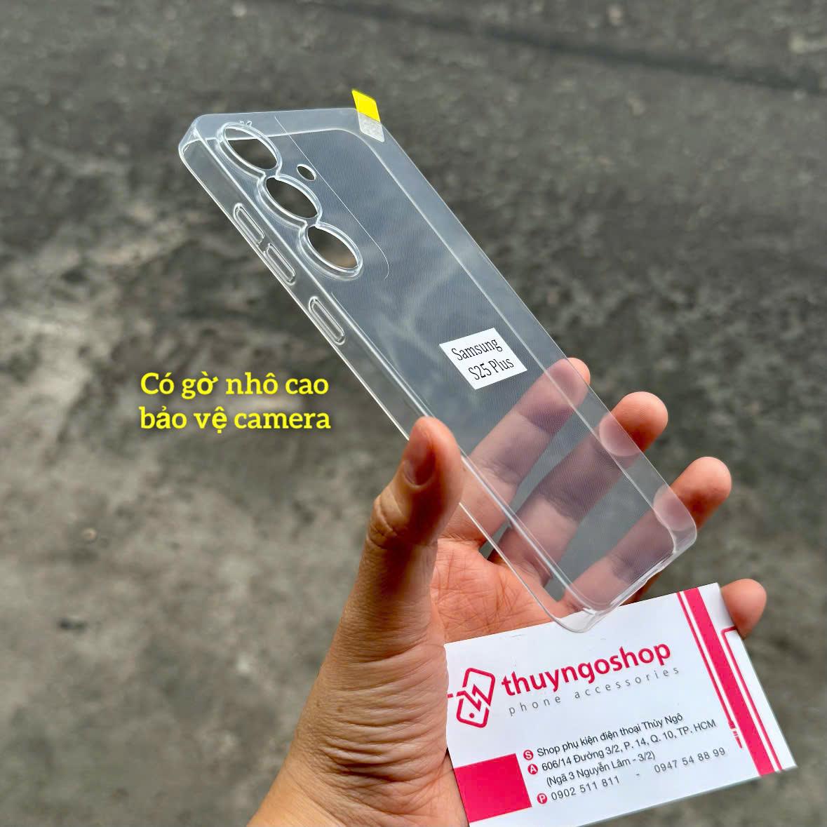 Ốp lưng trong suốt siêu mỏng Samsung S25 Plus
