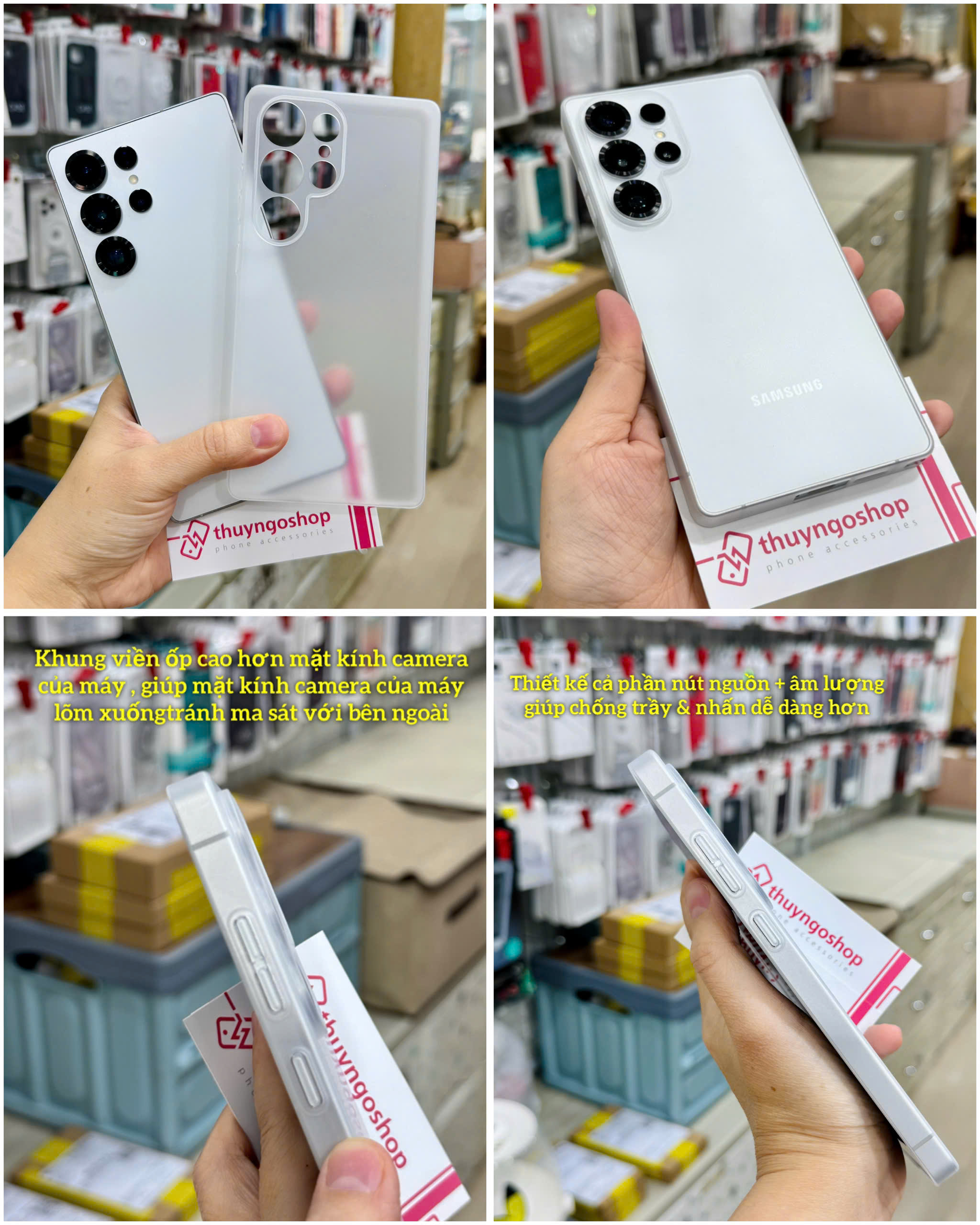 Ốp lưng nhám siêu mỏng Samsung S25 Ultra