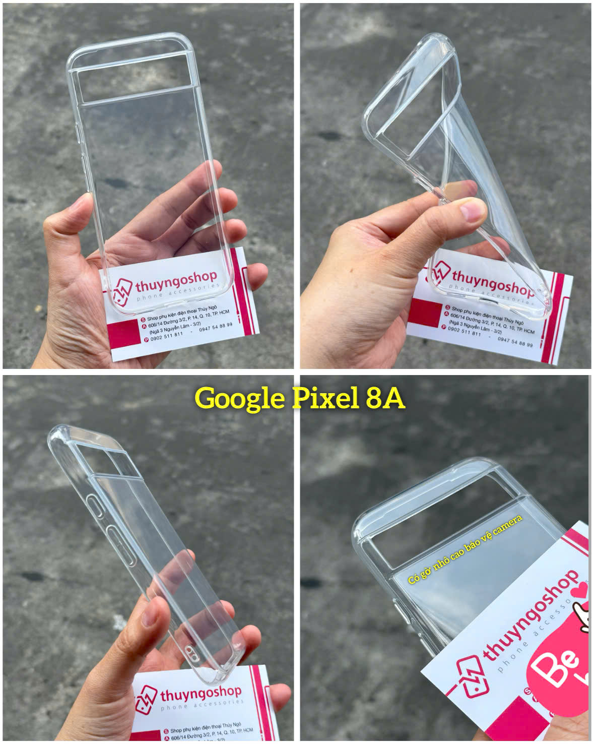 Ốp silicon dẻo (loại mỏng) Goolge Pixel 8a