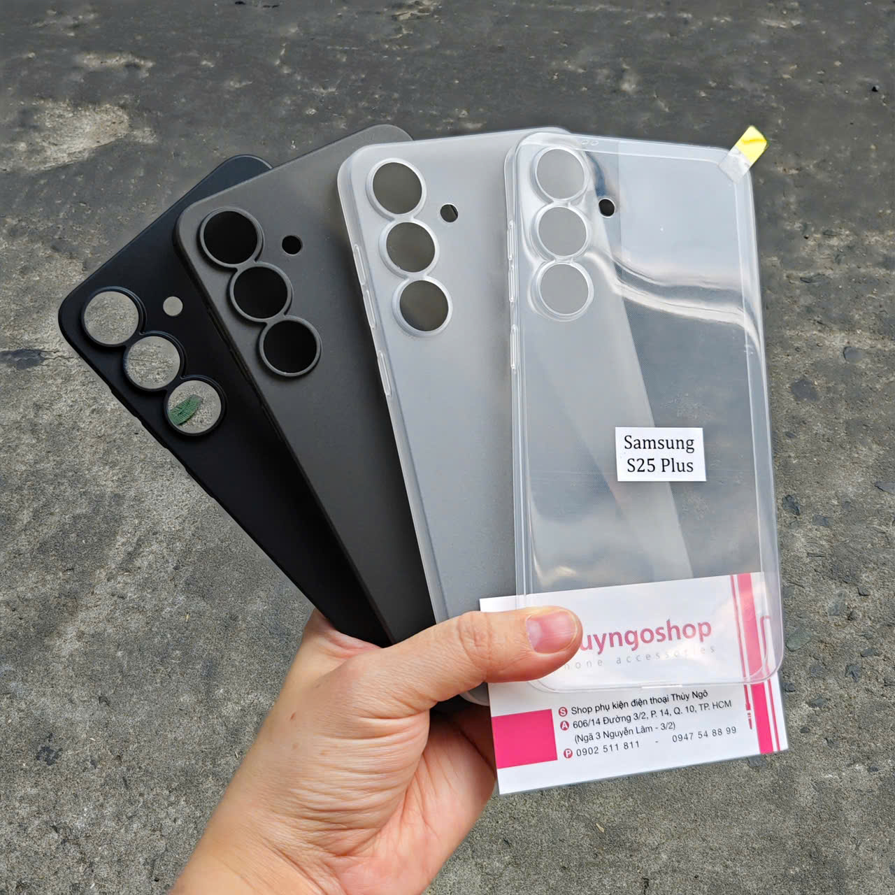 Ốp lưng nhám siêu mỏng full camera Samsung S25 Plus