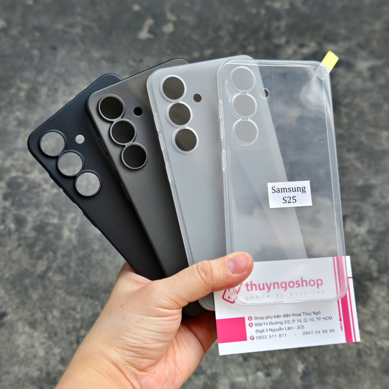 Ốp lưng nhám siêu mỏng full camera Samsung S25