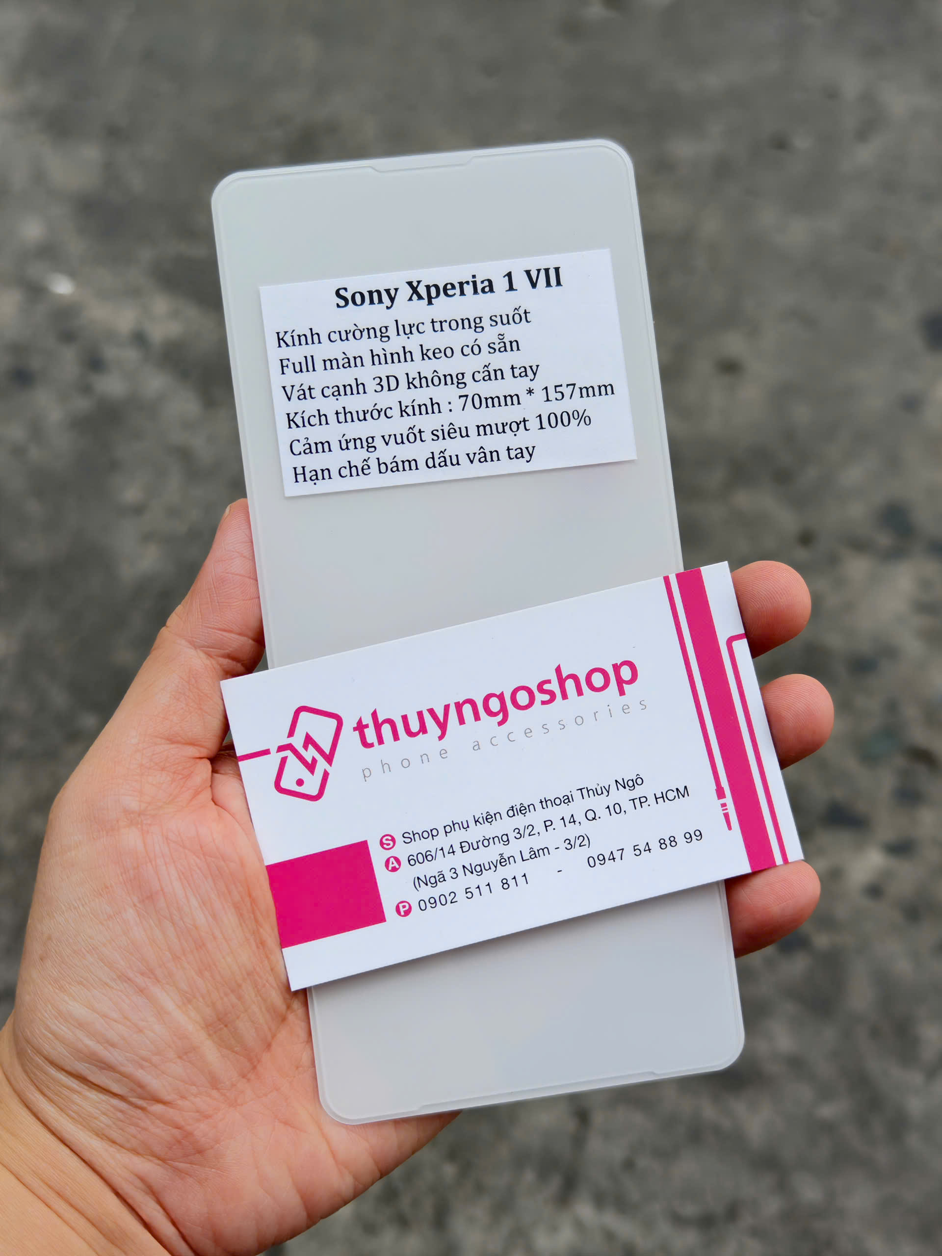 Kính cường lực full màn hình Sony Xperia 1 VII