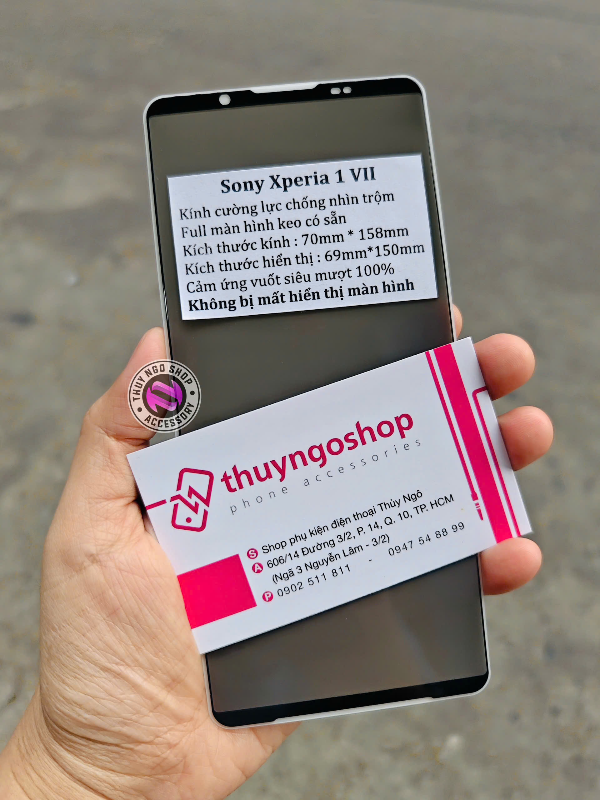 Kính cường lực chống nhìn trộm Sony Xperia 1 VII